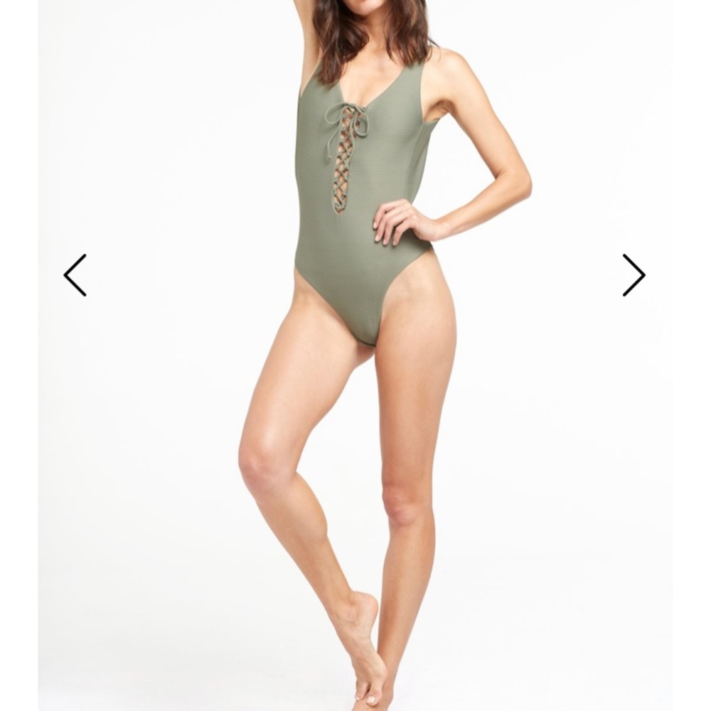 Onia ribbed one piece swimsuit